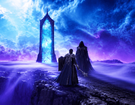 Two Aion 2 Characters Standing on a Hill Cover for AION 2 Daevanion Board Guide