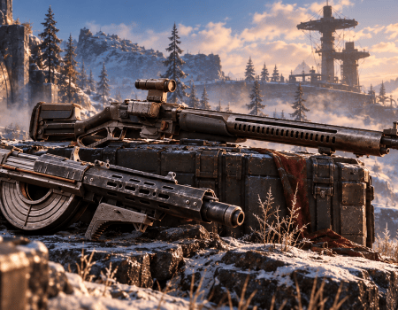 ARC Raiders Weapons in the Snow Cover for ARC Raiders Weapon Amplification Guide
