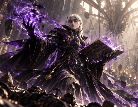 AION 2 Sorcerer Holding a Book Cover for AION 2 Sorcerer Class Guide