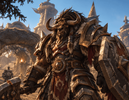 WoW Forever Tauren Warrior with Shield Cover for WoW Forever Best Tank Tier List